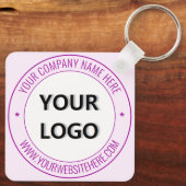 Uw bedrijf Logo aangepaste tekst Sleutelhanger Sja (Achterkant)