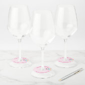 Uw bedrijf Logo aangepaste tekst wijnglas Labels (Set)