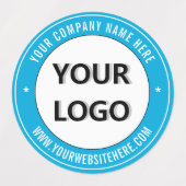 Uw bedrijf Logo Aangepaste tekstlabels Kies kleur Labels (Design 2)