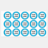 Uw bedrijf Logo Aangepaste tekstlabels Kies kleur Labels (Vel)