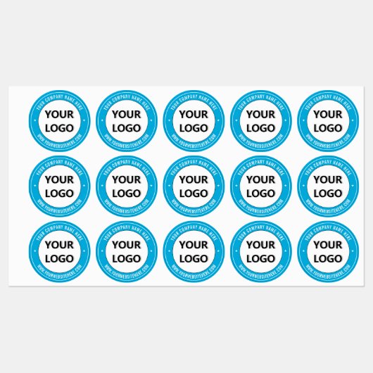 Uw bedrijf Logo Aangepaste tekstlabels Kies kleur Labels (Vel)