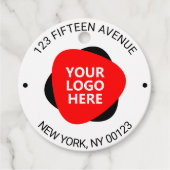 Uw bedrijf Logo Bedankjes Labels (Voorkant)