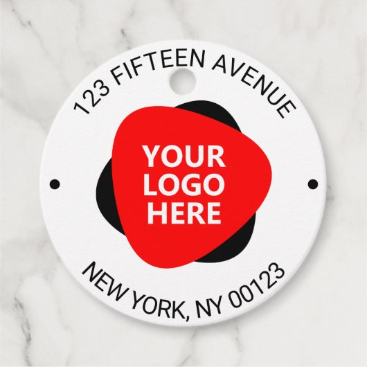 Uw bedrijf Logo Bedankjes Labels (Voorkant)