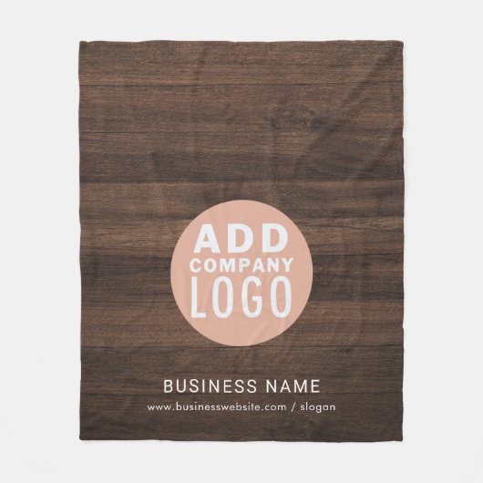 Uw bedrijf Logo Bedrijf Promotionele swag Fleece Deken (Voorkant)