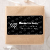 Uw bedrijf Logo betegelde modern retour adres Etiket (Insitu)