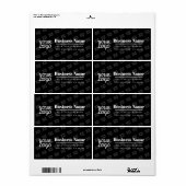 Uw bedrijf Logo betegelde modern retour adres Etiket (Full Sheet)