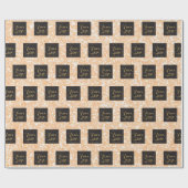 Uw bedrijf Logo Blush Glitter Promo Cadeaupapier (Vlak)