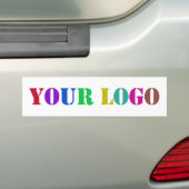 Uw bedrijf Logo Business Promo Bumpersticker (Op auto)