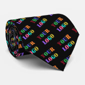 Uw bedrijf Logo Business Stropdas Kies kleuren (Opgerold)