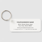 Uw bedrijf Logo, contactgegevens Promo Sleutelhanger (Achterkant)