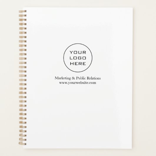 Uw bedrijf Logo Custom Business Planner (Voorkant)