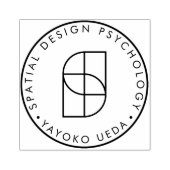 uw bedrijf logo custom Rubber Ink Stamp Rubberstempel (Afrduk)