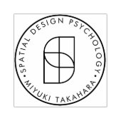 uw bedrijf logo custom Rubber Ink Stamp Rubberstempel (Afrduk)