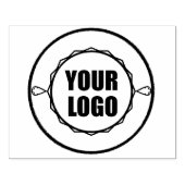 uw bedrijf logo custom Rubber Ink Stamp Rubberstempel (Afrduk)