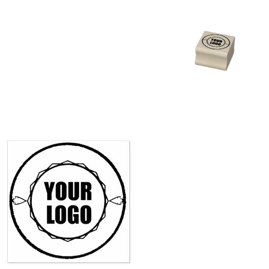 uw bedrijf logo custom Rubber Ink Stamp Rubberstempel (Gestempeld)
