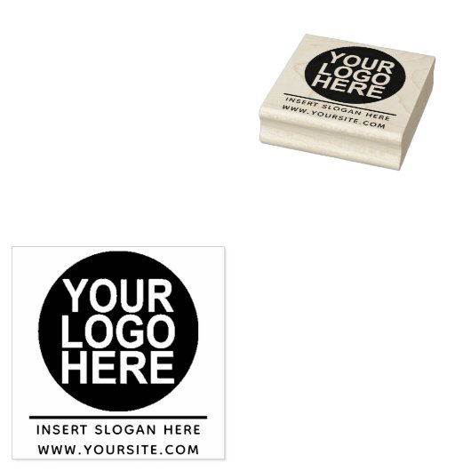 Uw bedrijf Logo Custom Rubberstempel (Gestempeld)