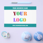Uw bedrijf Logo Custom Tekst Promotie Flyer (Enkel)