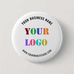 Uw Bedrijf Logo Custom Text Business Button