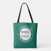 Uw bedrijf Logo Custom Text Business Canvas tas (Achterkant)