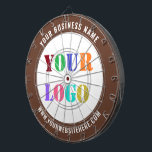 Uw Bedrijf Logo Custom Text Business Dartboard Dartbord<br><div class="desc">Aangepaste kleuren en lettertypen - Ontwerp uw eigen gepersonaliseerde dartborden met uw bedrijf Logo en naam Website of Aangepaste tekst Promotionele zaken Gepersonaliseerde dartbord - Voeg uw Logo / Afbeelding of QR-code toe - Foto / en tekst / informatie / Meer - Grootte wijzigen en elementen verplaatsen met aanpassingsgereedschap. Kies...</div>