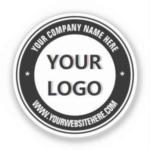 Uw Bedrijf Logo Custom Text Business Sticker