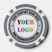 Uw bedrijf Logo Custom Text Poker Chips voorbeeld (Achterkant)