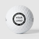 Uw bedrijf Logo Custom Text Stamps Golfballen (Voorkant)