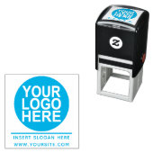 Uw bedrijf Logo Custom Zelfinktende Stempel (In situ)