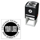 Uw bedrijf Logo Custom Zelfinktende Stempel (In situ)