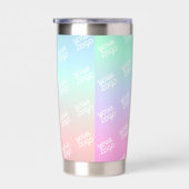 Uw bedrijf Logo (een kant) Tegels Logo & Ombre Geïsoleerde Drinkbeker (Rechts)