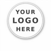 Uw bedrijf Logo eenvoudige minimalistische waterfl Sticker (Voorkant)