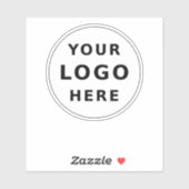 Uw bedrijf Logo eenvoudige minimalistische waterfl Sticker (Vel)