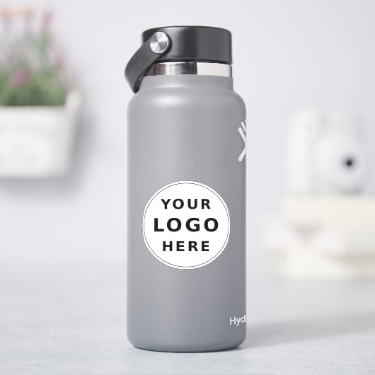 Uw bedrijf Logo eenvoudige minimalistische waterfl Sticker (HydroFlask)