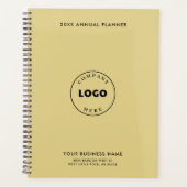 Uw bedrijf Logo Elegant Modern Medewerkers 2025 Planner (Voorkant)