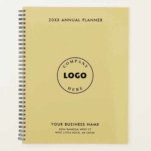 Uw bedrijf Logo Elegant Modern Medewerkers 2025 Planner (Voorkant)