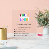 Uw Bedrijf Logo en Aangepaste Tekst Acryl Sign Acryl Bord (Huwelijk)