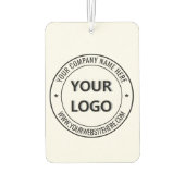 Uw bedrijf Logo en aangepaste tekst luchtverfrisse Luchtverfrisser (Achterkant)