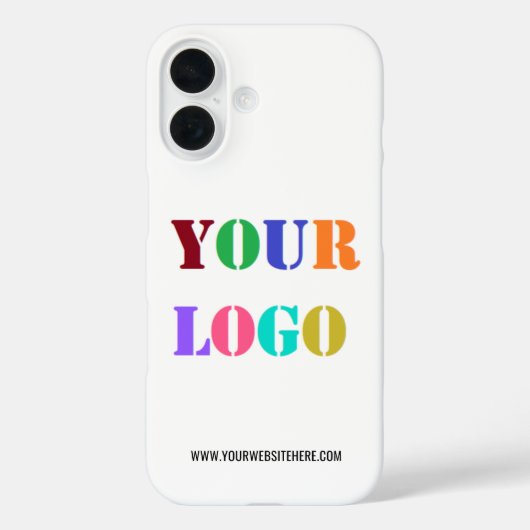 Uw bedrijf Logo en aangepaste tekst Sjabloon Case-Mate iPhone Case (Achterkant)