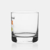 Uw bedrijf Logo en aangepaste tekst Sjabloon Whisky Glas (Links)