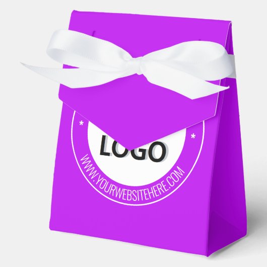 Uw bedrijf Logo en aangepaste tekst voorkeur dozen Bedankdoosjes (Voorkant)