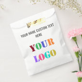 Uw bedrijf Logo en aangepaste tekst voorkeur tasse Bedankzakje (Gezegeld)