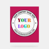 Uw Bedrijf Logo en Aangepaste TekstAcryl Sign Acryl Bord (Voorkant)