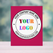 Uw Bedrijf Logo en Aangepaste TekstAcryl Sign Acryl Bord (Neutraal)