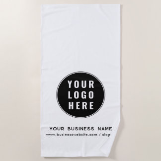 Uw Bedrijf Logo en Bedrijfspromotie Aangepast Strandlaken