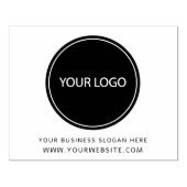 Uw Bedrijf Logo en Tekst Aangepaste Groot Rubber Rubberstempel (Afrduk)