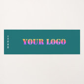 Uw bedrijf Logo en tekst bedrijf Yoga Mat (Achterkant (horizontaal))