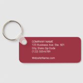 Uw bedrijf, Logo en tekst, bedrijfskleding, Bourgo Sleutelhanger (Achterkant)