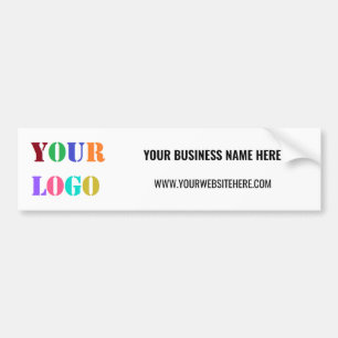 Uw Bedrijf Logo en Tekst Business Bumpersticker