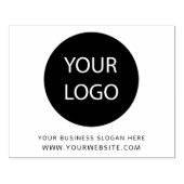 Uw bedrijf Logo en tekst Custom Large Rubberstempel (Afrduk)