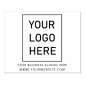 Uw bedrijf Logo en tekst Custom Large Rubberstempel (Afrduk)